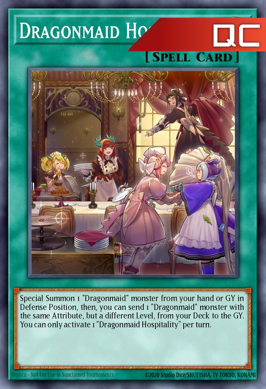 Dragonmaid Hospitality - RA03-EN068 - 1st Edition - Quarter Century Secret Rare