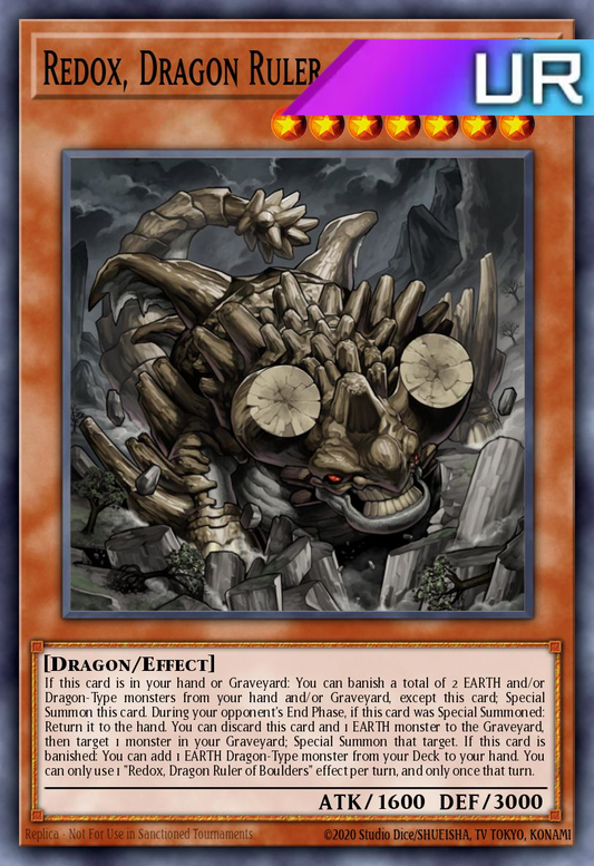 Redox, Dragon Ruler of Boulders - RA03-EN008 - 1st Edition - Ultra Rare