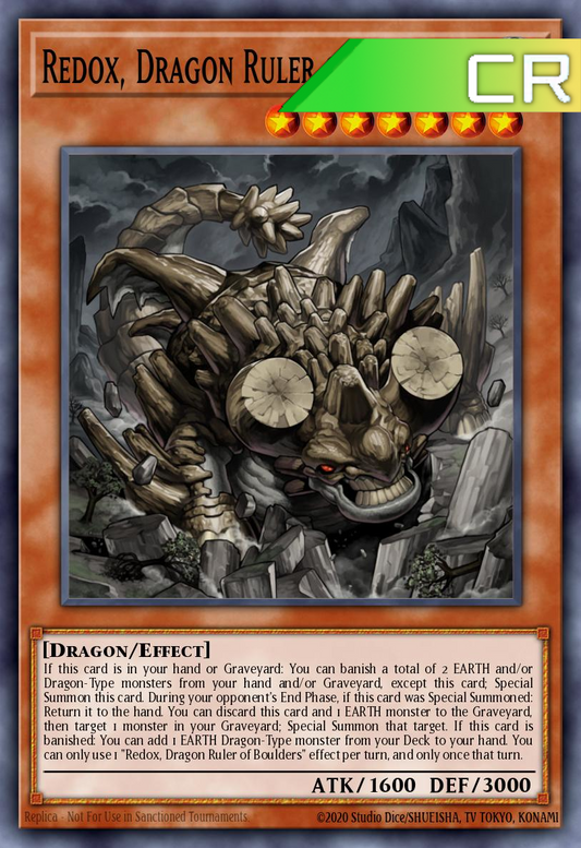 Redox, Dragon Ruler of Boulders - RA03-EN008 - 1st Edition - Collector's Rare