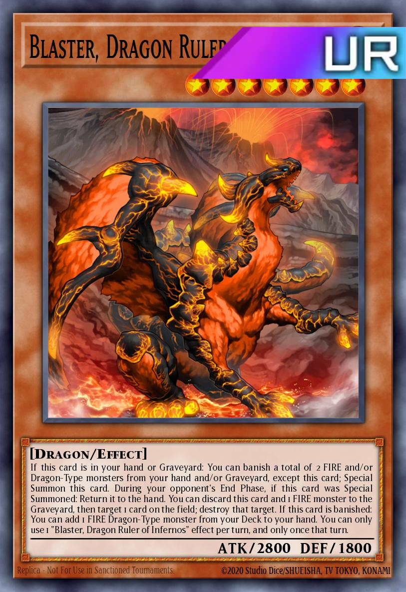 Blaster, Dragon Ruler of Infernos - RA03-EN010 - 1st Edition - Ultra Rare