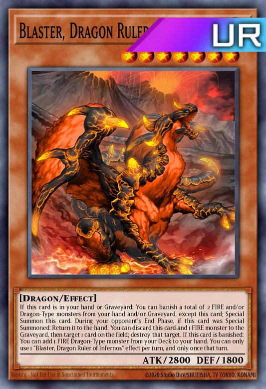 Blaster, Dragon Ruler of Infernos - RA03-EN010 - 1st Edition - Ultra Rare