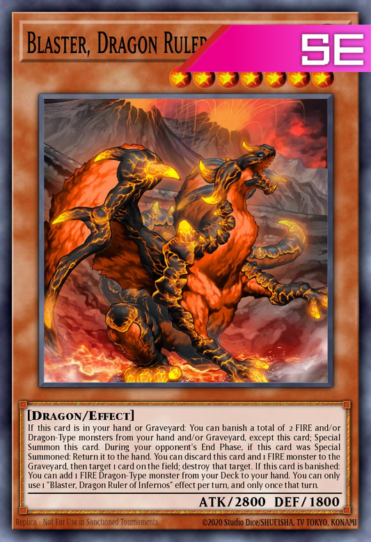 Blaster, Dragon Ruler of Infernos - RA03-EN010 - 1st Edition - Secret Rare