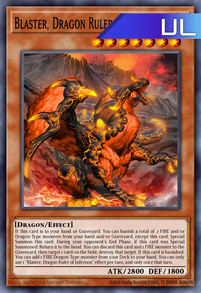 Blaster, Dragon Ruler of Infernos - RA03-EN010 - 1st Edition - Ultimate Rare