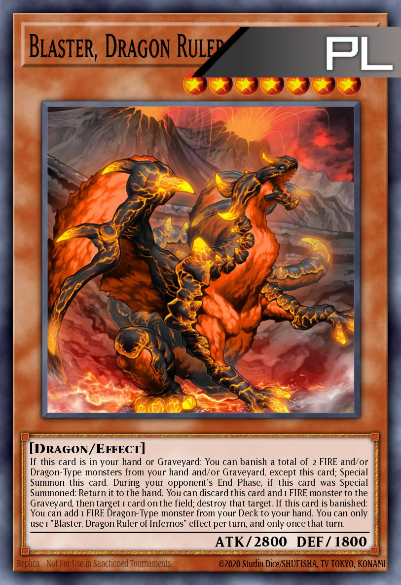 Blaster, Dragon Ruler of Infernos - RA03-EN010 - 1st Edition - Platinum Secret Rare