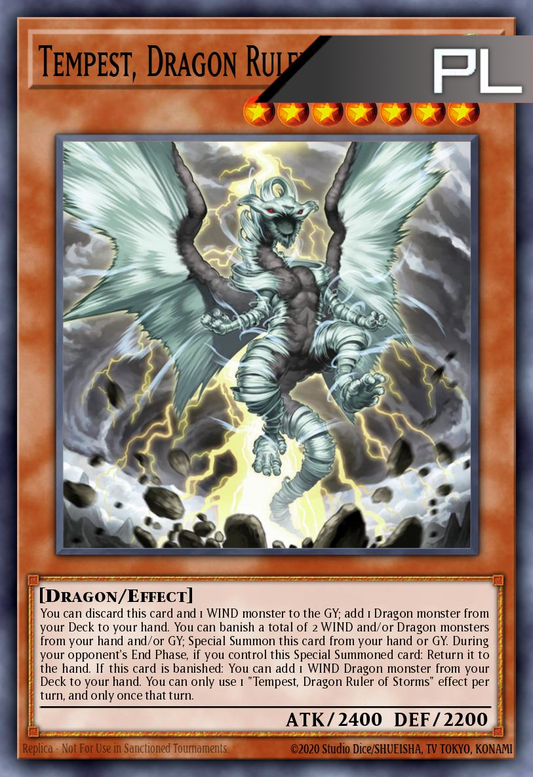 Tempest, Dragon Ruler of Storms - RA03-EN011 - 1st Edition - Platinum Secret Rare