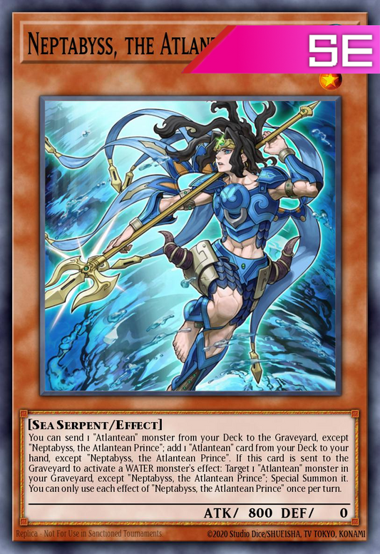 Neptabyss, the Atlantean Prince - RA03-EN013 - 1st Edition - Secret Rare