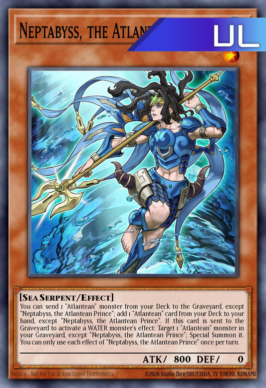 Neptabyss, the Atlantean Prince - RA03-EN013 - 1st Edition - Ultimate Rare