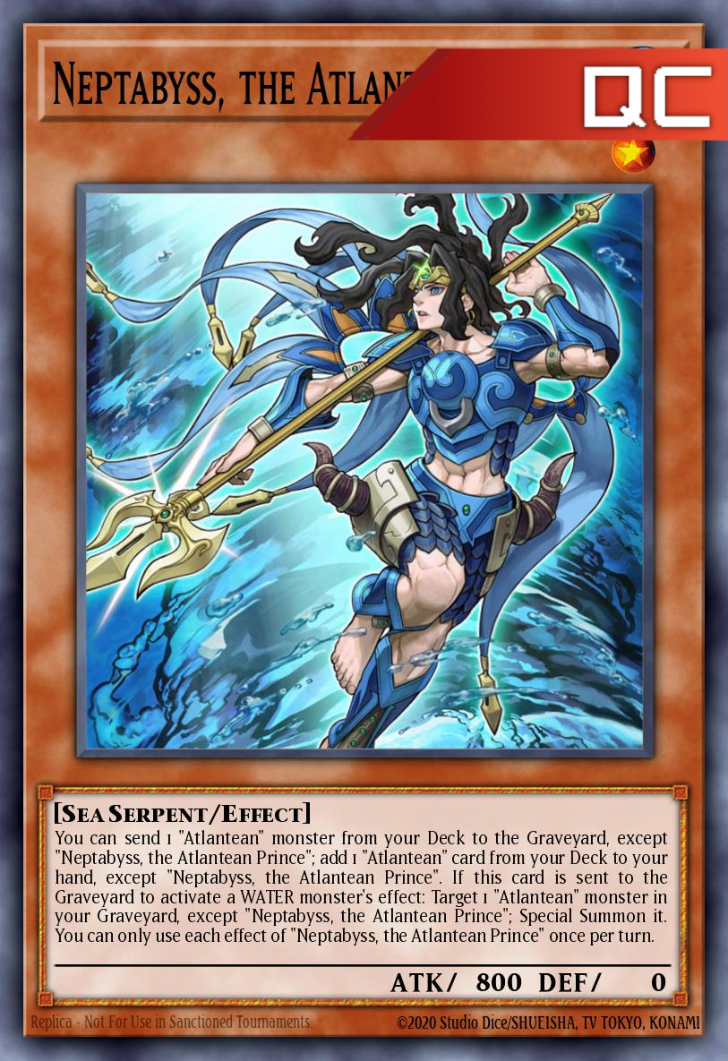 Neptabyss, the Atlantean Prince - RA03-EN013 - 1st Edition - Quarter Century Secret Rare