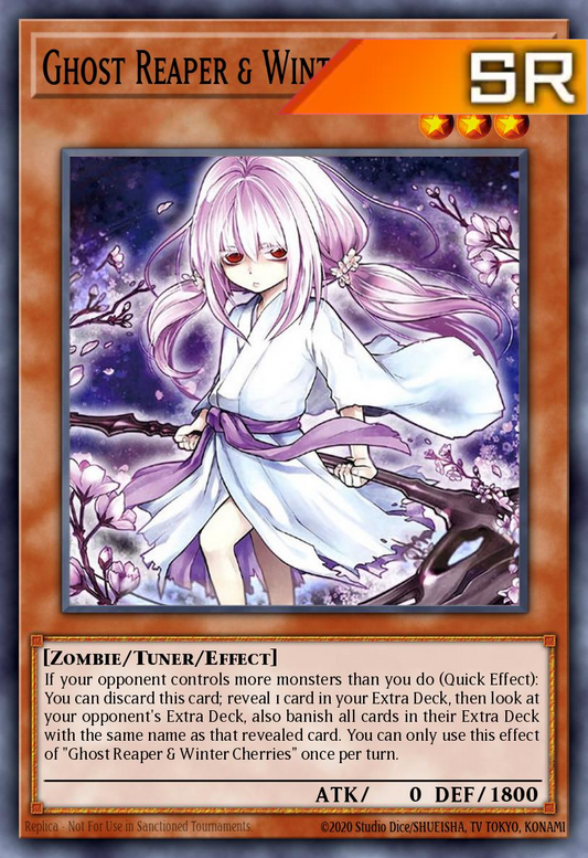 Ghost Reaper & Winter Cherries (Alternate Art) - RA03-EN014 - 1st Edition - Super Rare