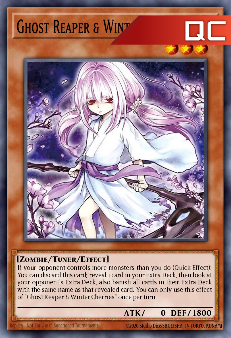 Ghost Reaper & Winter Cherries (Alternate Art) - RA03-EN014 - 1st Edition - Quarter Century Secret Rare