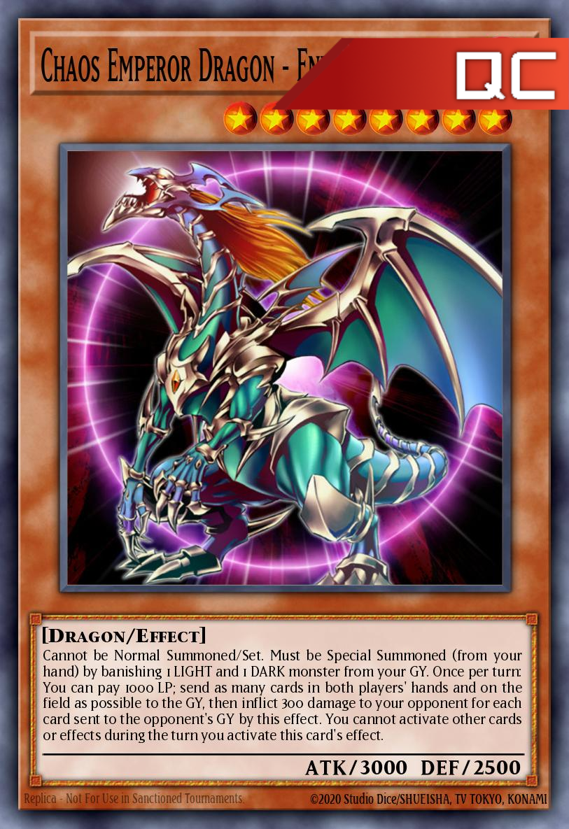 Chaos Emperor Dragon - Envoy of the End - RA03-EN133 - 1st Edition - Quarter Century Secret Rare