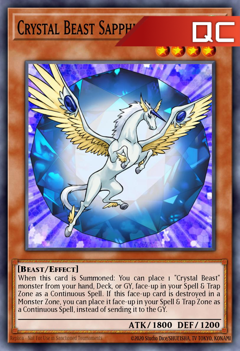 Crystal Beast Sapphire Pegasus - RA03-EN179 - 1st Edition - Quarter Century Secret Rare