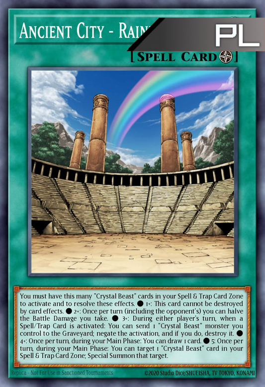 Ancient City - Rainbow Ruins - RA03-EN181 - 1st Edition - Platinum Secret Rare