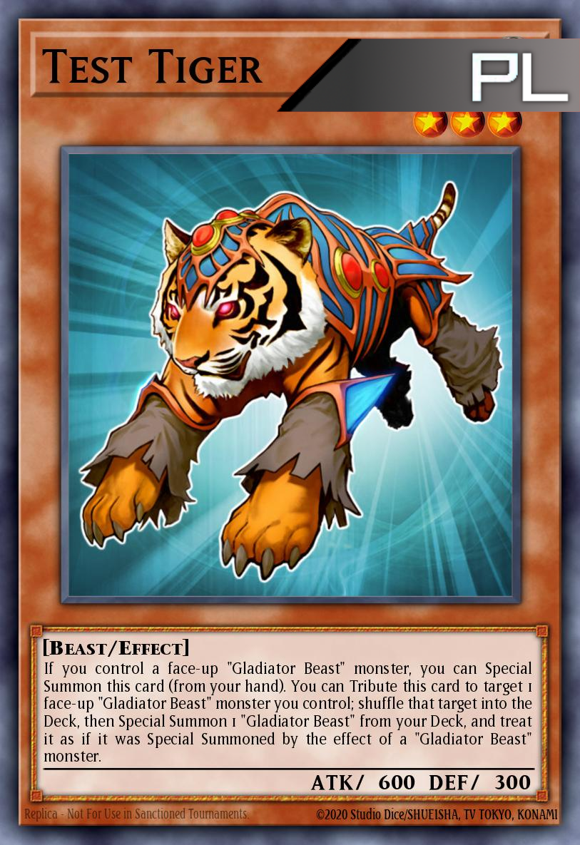 Test Tiger - RA03-EN189 - 1st Edition - Platinum Secret Rare