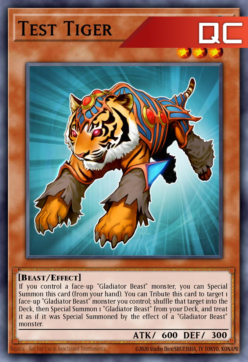 Test Tiger - RA03-EN189 - 1st Edition - Quarter Century Secret Rare