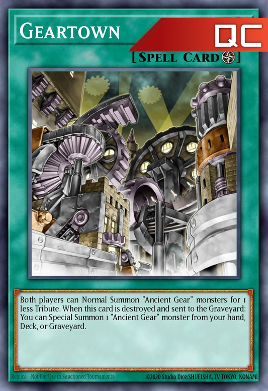 Geartown - RA03-EN203 - 1st Edition - Quarter Century Secret Rare