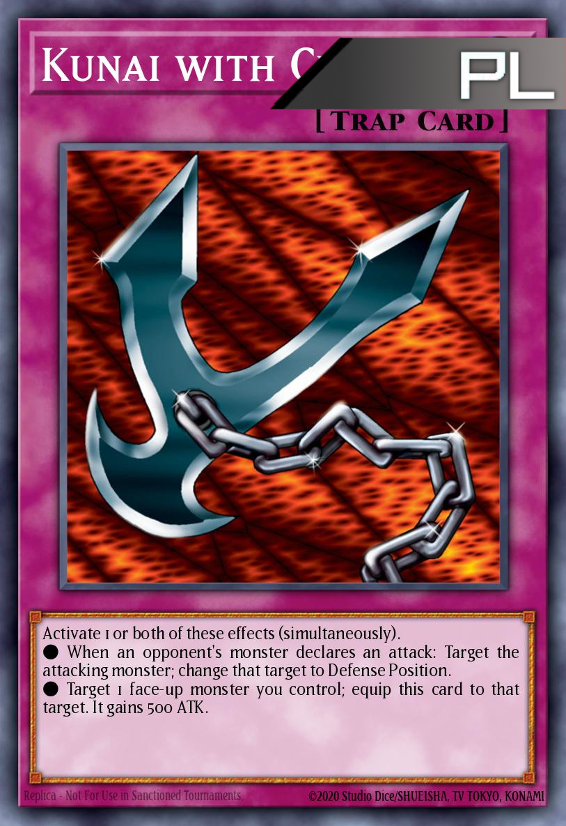 Kunai with Chain - RA03-EN204 - 1st Edition - Platinum Secret Rare