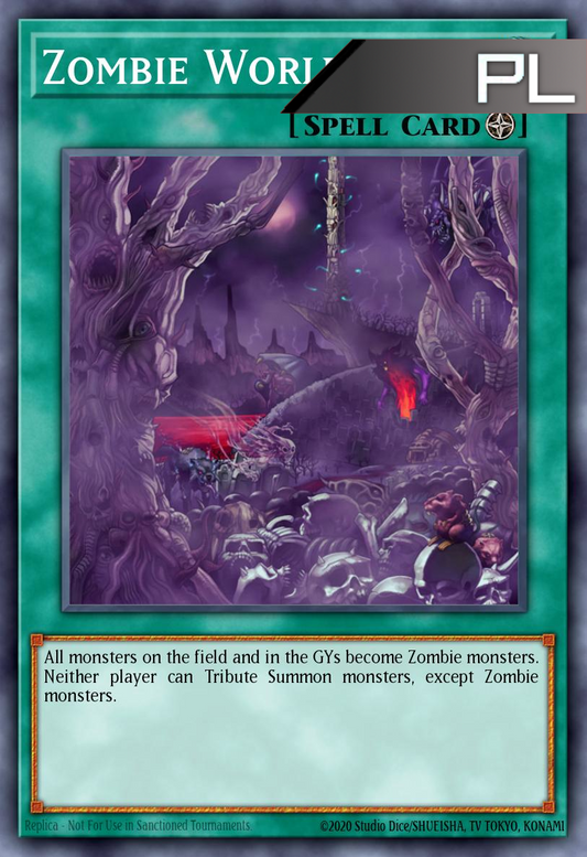 Zombie World - RA03-EN205 - 1st Edition - Platinum Secret Rare