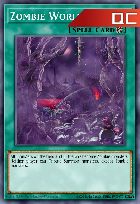 Zombie World - RA03-EN205 - 1st Edition - Quarter Century Secret Rare