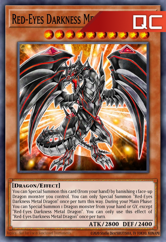 Red-Eyes Darkness Metal Dragon - RA03-EN212 - 1st Edition - Quarter Century Secret Rare