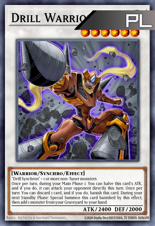 Drill Warrior - RA03-EN232 - 1st Edition - Platinum Secret Rare