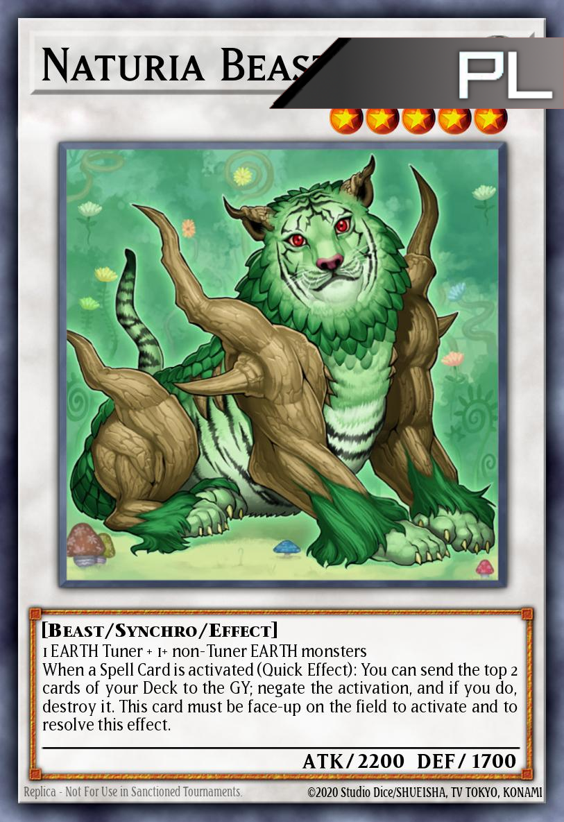 Naturia Beast - RA03-EN238 - 1st Edition - Platinum Secret Rare