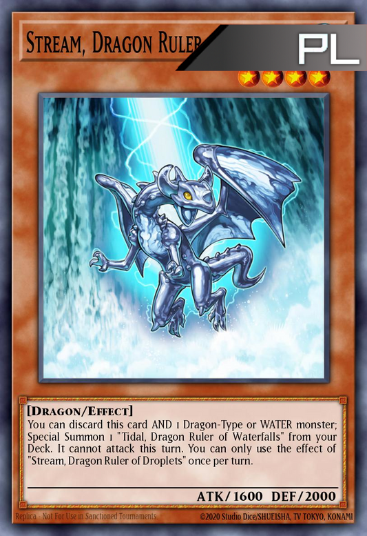 Stream, Dragon Ruler of Droplets - RA03-EN257 - 1st Edition - Platinum Secret Rare