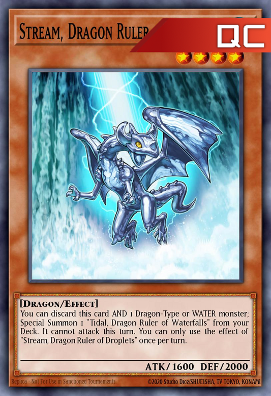 Stream, Dragon Ruler of Droplets - RA03-EN257 - 1st Edition - Quarter Century Secret Rare