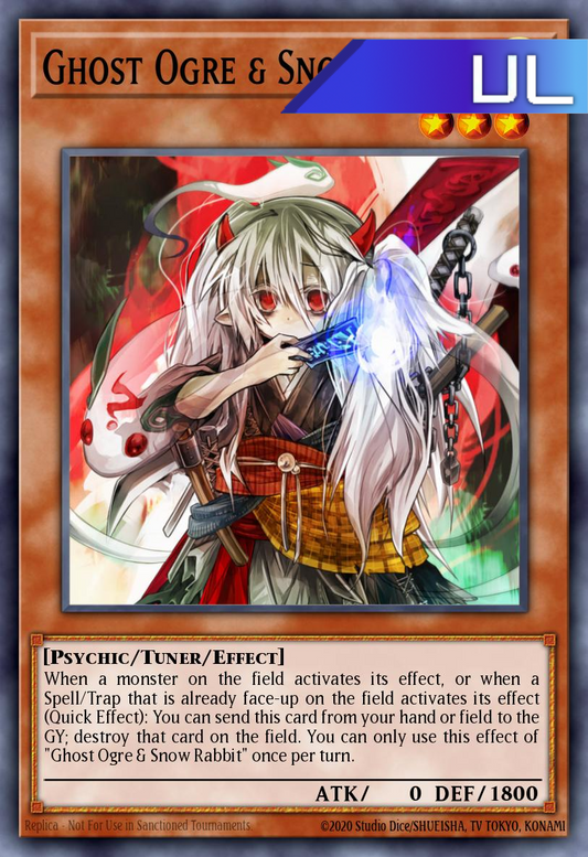 Ghost Ogre & Snow Rabbit (Original Artwork) - RA04-EN015 - 1st Edition - Ultimate Rare