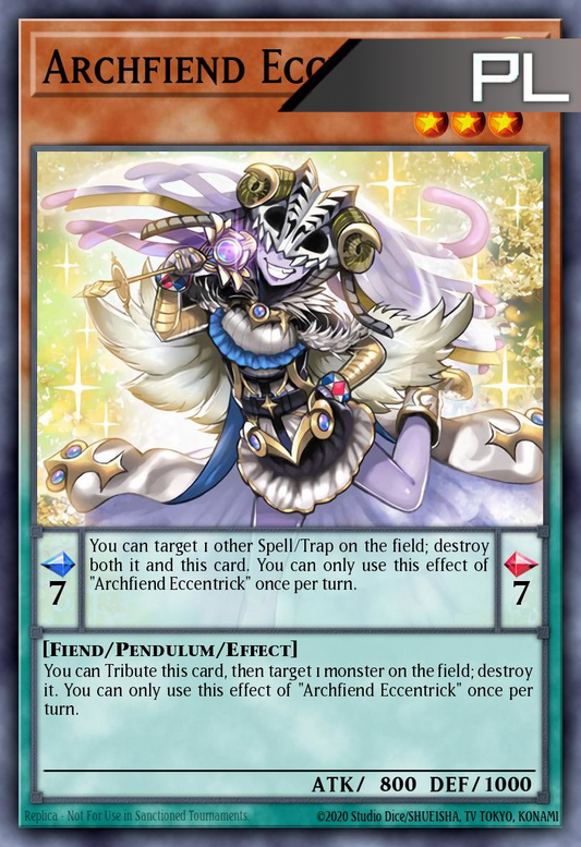 Archfiend Eccentrick - RA04-EN017 - 1st Edition - Platinum Secret Rare