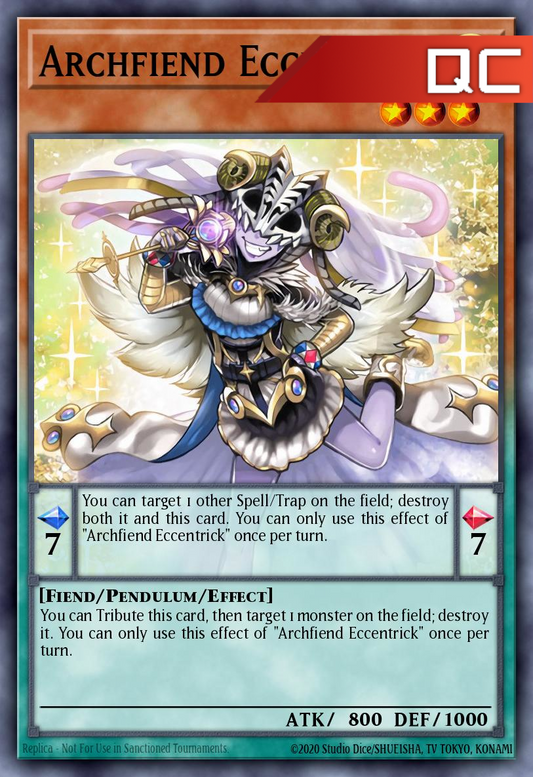 Archfiend Eccentrick - RA04-EN017 - 1st Edition - Quarter Century Secret Rare