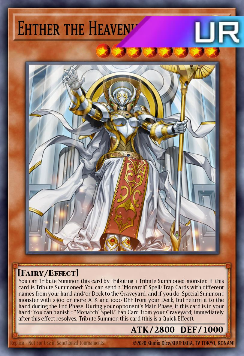 Ehther the Heavenly Monarch - RA04-EN018 - 1st Edition - Ultra Rare