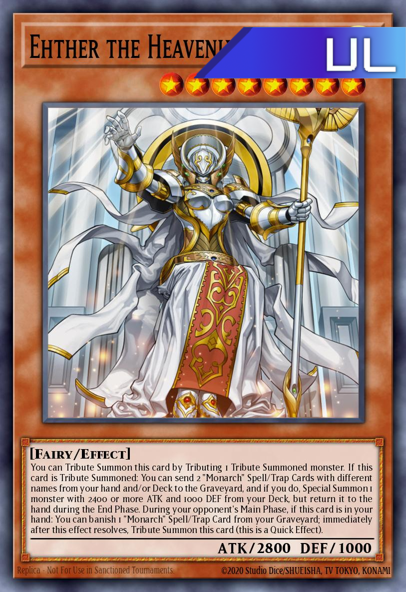 Ehther the Heavenly Monarch - RA04-EN018 - 1st Edition - Ultimate Rare