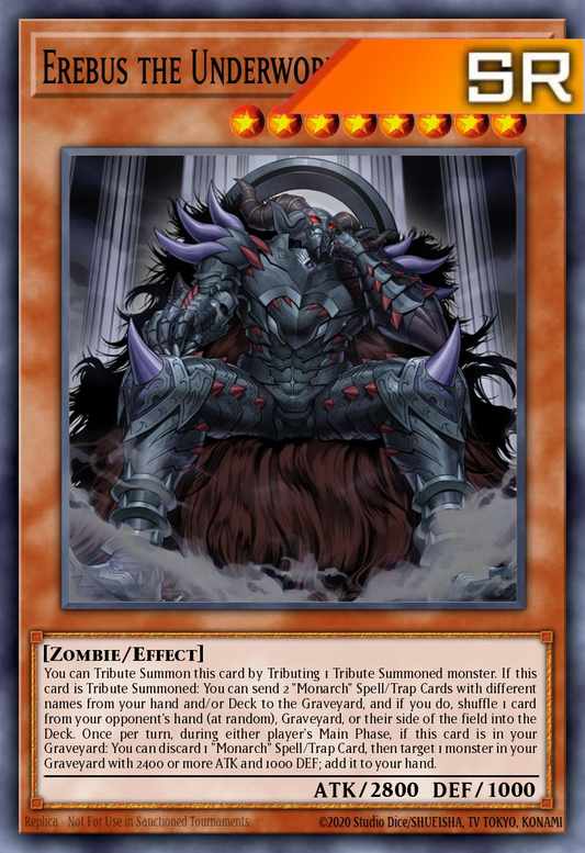 Erebus the Underworld Monarch - RA04-EN019 - 1st Edition - Super Rare