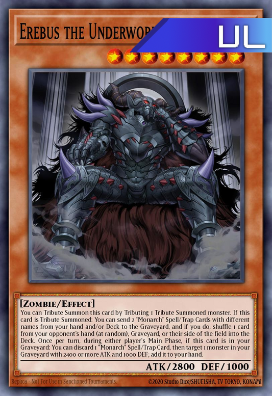 Erebus the Underworld Monarch - RA04-EN019 - 1st Edition - Ultimate Rare