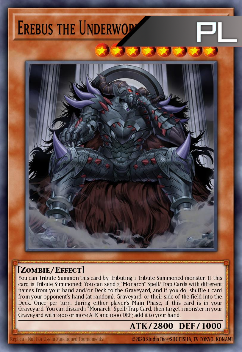 Erebus the Underworld Monarch - RA04-EN019 - 1st Edition - Platinum Secret Rare