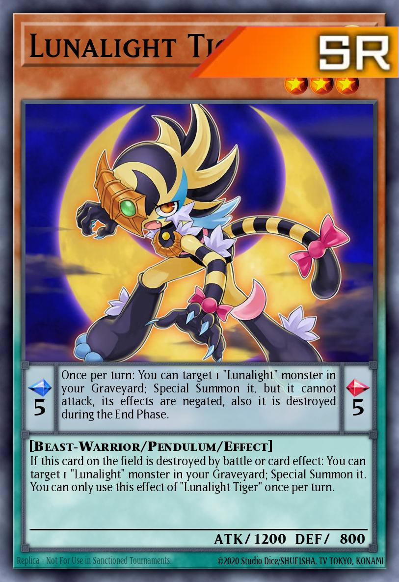 Lunalight Tiger - RA04-EN020 - 1st Edition - Super Rare