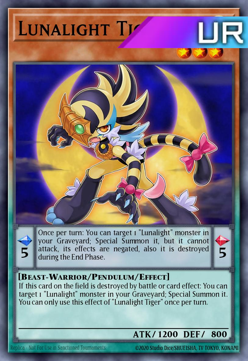Lunalight Tiger - RA04-EN020 - 1st Edition - Ultra Rare