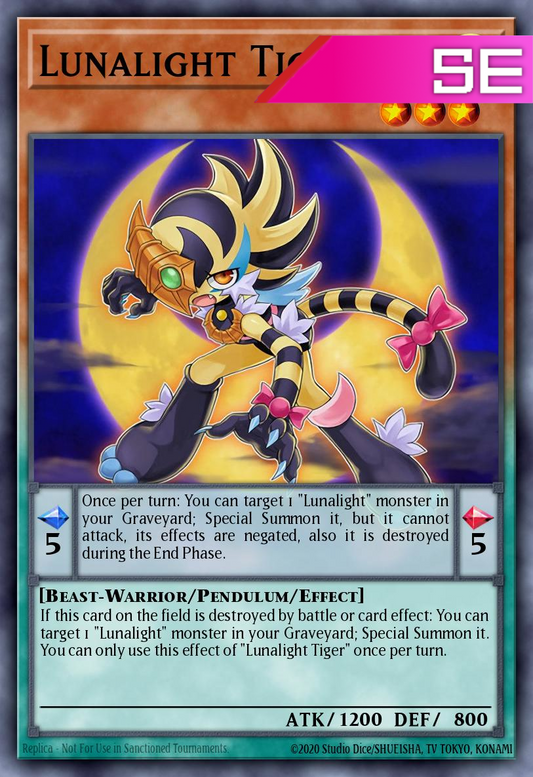 Lunalight Tiger - RA04-EN020 - 1st Edition - Secret Rare
