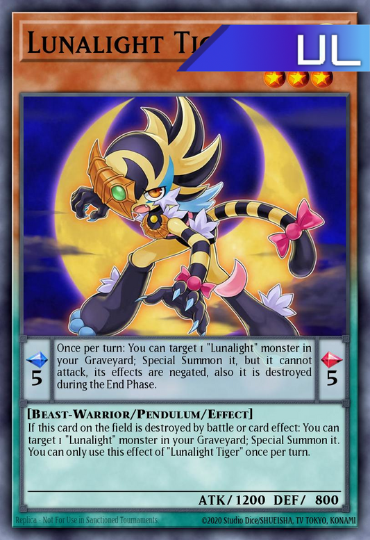 Lunalight Tiger - RA04-EN020 - 1st Edition - Ultimate Rare