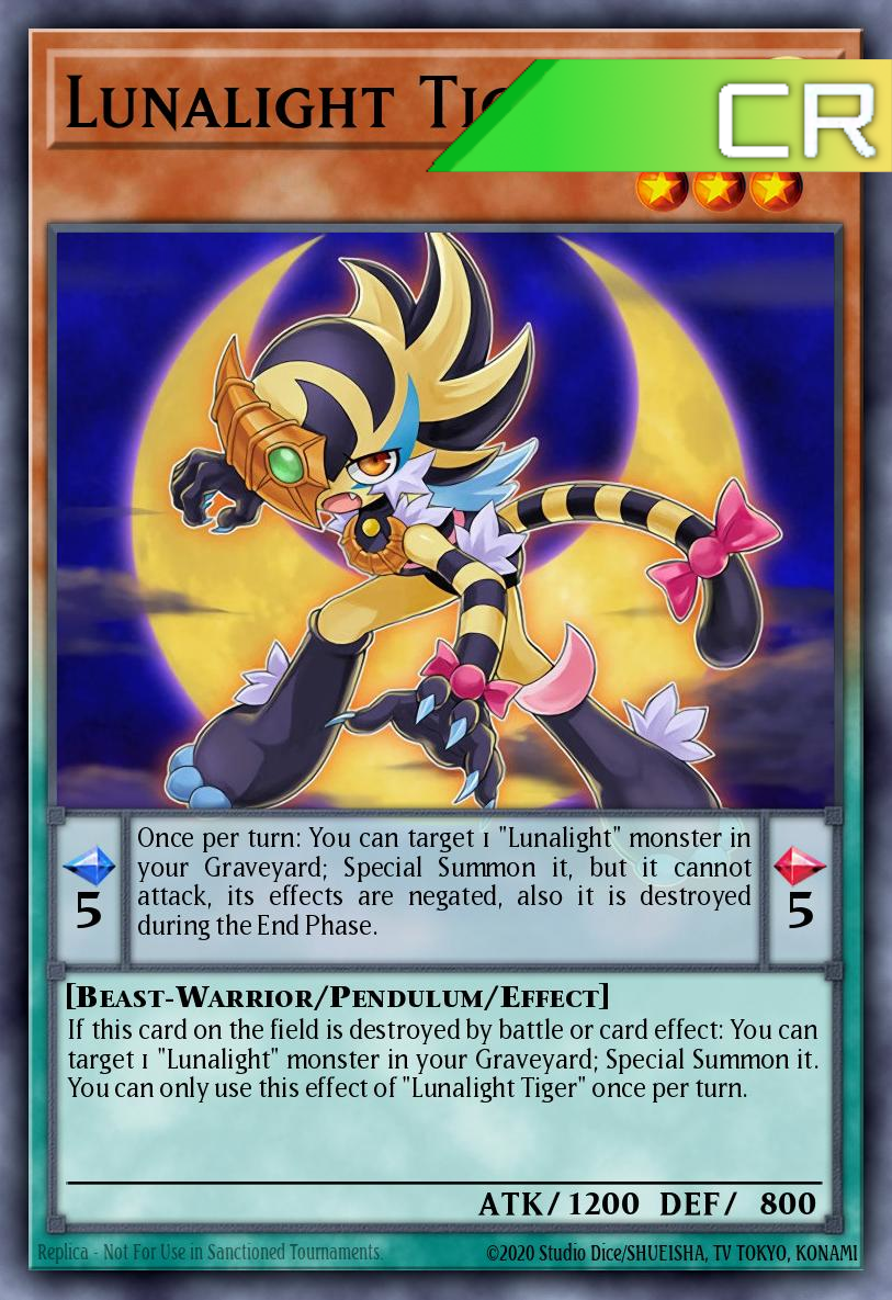Lunalight Tiger - RA04-EN020 - 1st Edition - Collector's Rare
