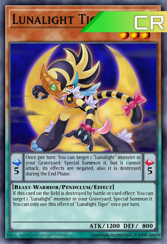 Lunalight Tiger - RA04-EN020 - 1st Edition - Collector's Rare