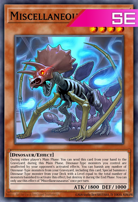 Miscellaneousaurus - RA04-EN022 - 1st Edition - Secret Rare