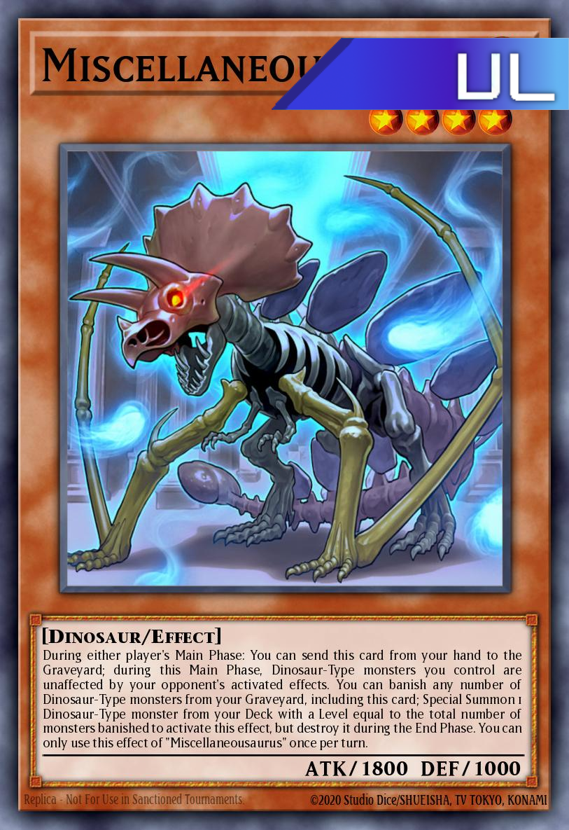 Miscellaneousaurus - RA04-EN022 - 1st Edition - Ultimate Rare