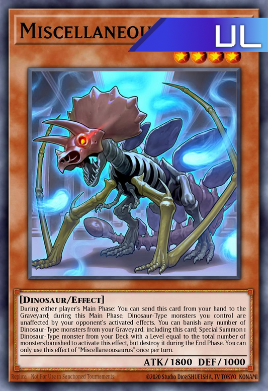 Miscellaneousaurus - RA04-EN022 - 1st Edition - Ultimate Rare