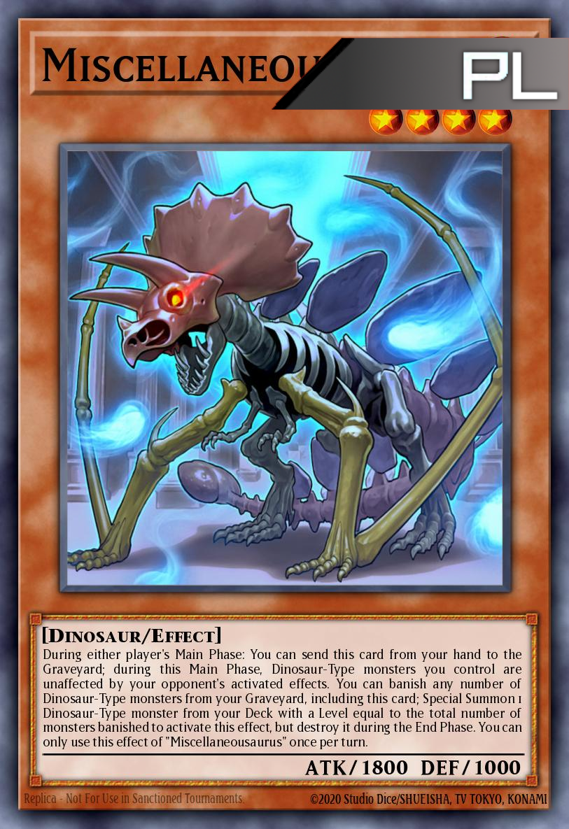 Miscellaneousaurus - RA04-EN022 - 1st Edition - Platinum Secret Rare