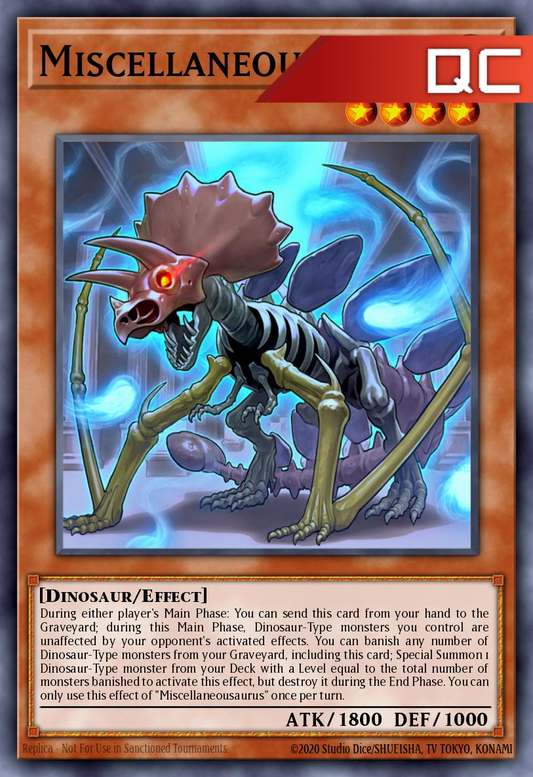 Miscellaneousaurus - RA04-EN022 - 1st Edition - Quarter Century Secret Rare