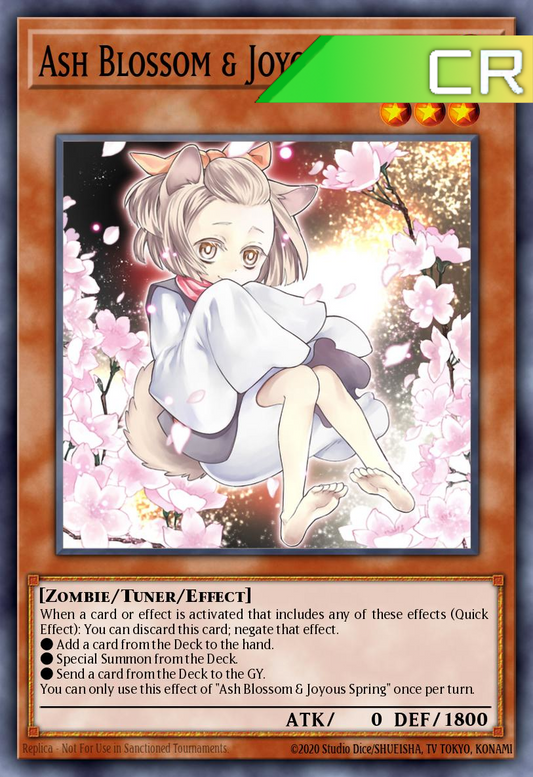 Ash Blossom & Joyous Springs (Alternate Art) - RA04-EN025 - 1st Edition - Collector's Rare