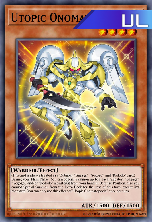 Utopic Onomatopoeia - RA04-EN028 - 1st Edition - Ultimate Rare