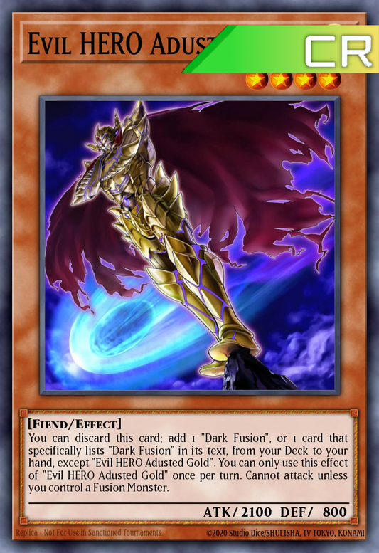 Evil HERO Adusted Gold - RA04-EN029 - 1st Edition - Collector's Rare